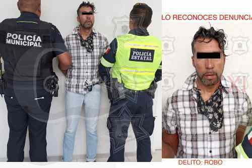 Tras persecución, detienen a ladrón en baños de Plaza Las Américas Metepec